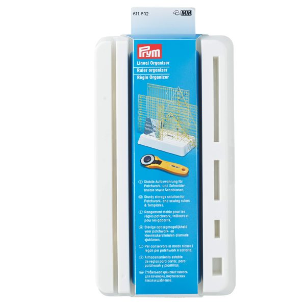 ORGANIZADOR REGLAS PLASTICO BLANCO PRYM